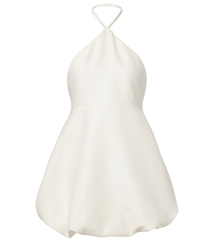 Photo: Balenciaga Halterneck peplum wool and silk minidress