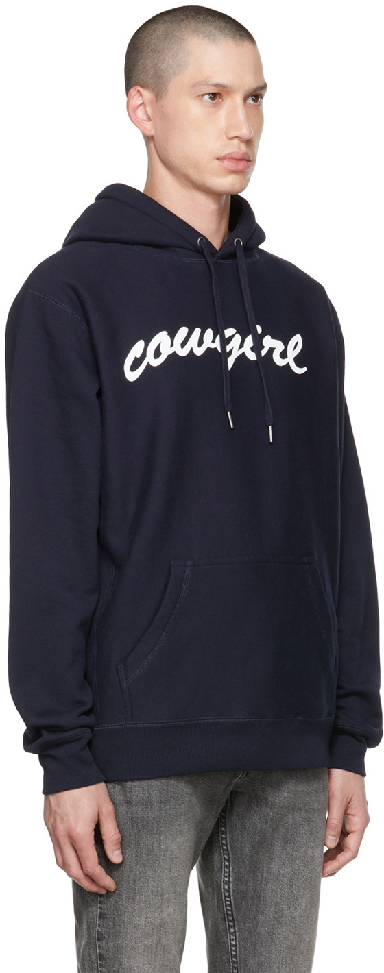 Cowgirl Blue Co Navy Big Script Hoodie