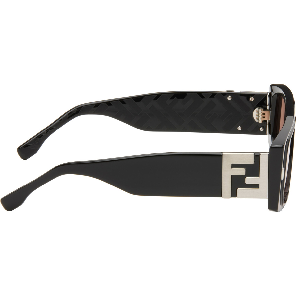 Fendi Black FF Squared Sunglasses