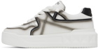Valentino Garavani White & Black One Stud XL Sneakers