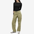 Dickies Women's Duck Canvas Cargo Pants in Imperial Green
