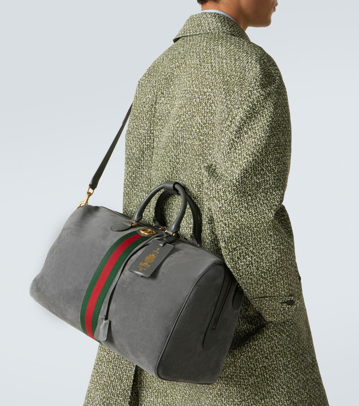 Gucci Gucci Savoy Medium suede duffel bag