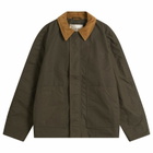 Foret Men's Aspen Oilskin Jacket in Army