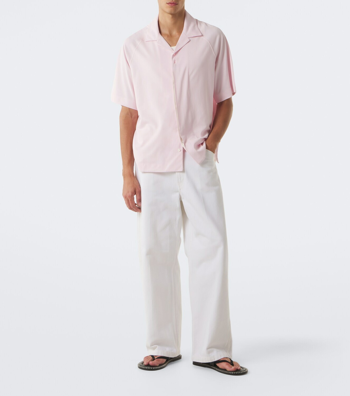 Jacquemus Jean Atelier jersey bowling shirt