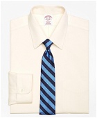 Brooks Brothers Men's Madison Relaxed-Fit Dress Shirt, Non-Iron Point Collar | Ecru