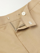 Amomento - Tapered Pleated Cotton Trousers - Neutrals