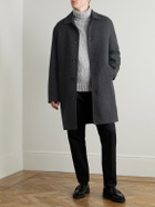 Mr P. - Checked Double-Faced Wool and Cashmere-Blend Coat - Gray