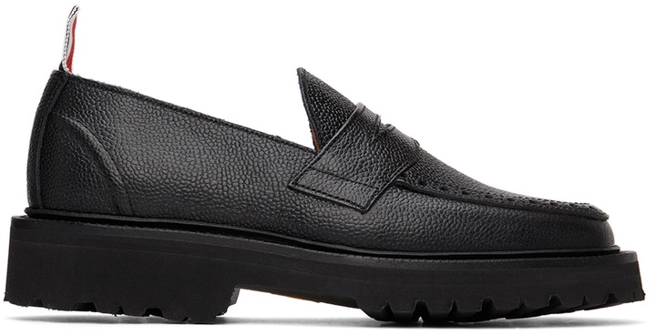 Photo: Thom Browne Black Classic Penny Loafers