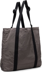 Stone Island Gray 9200012 Coated Nylon Metal ECONYL Tote