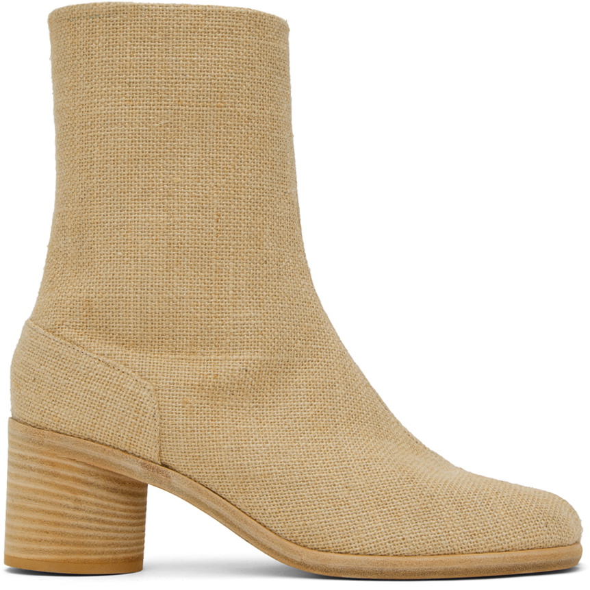 Maison Margiela Beige Tabi Boots Maison Margiela