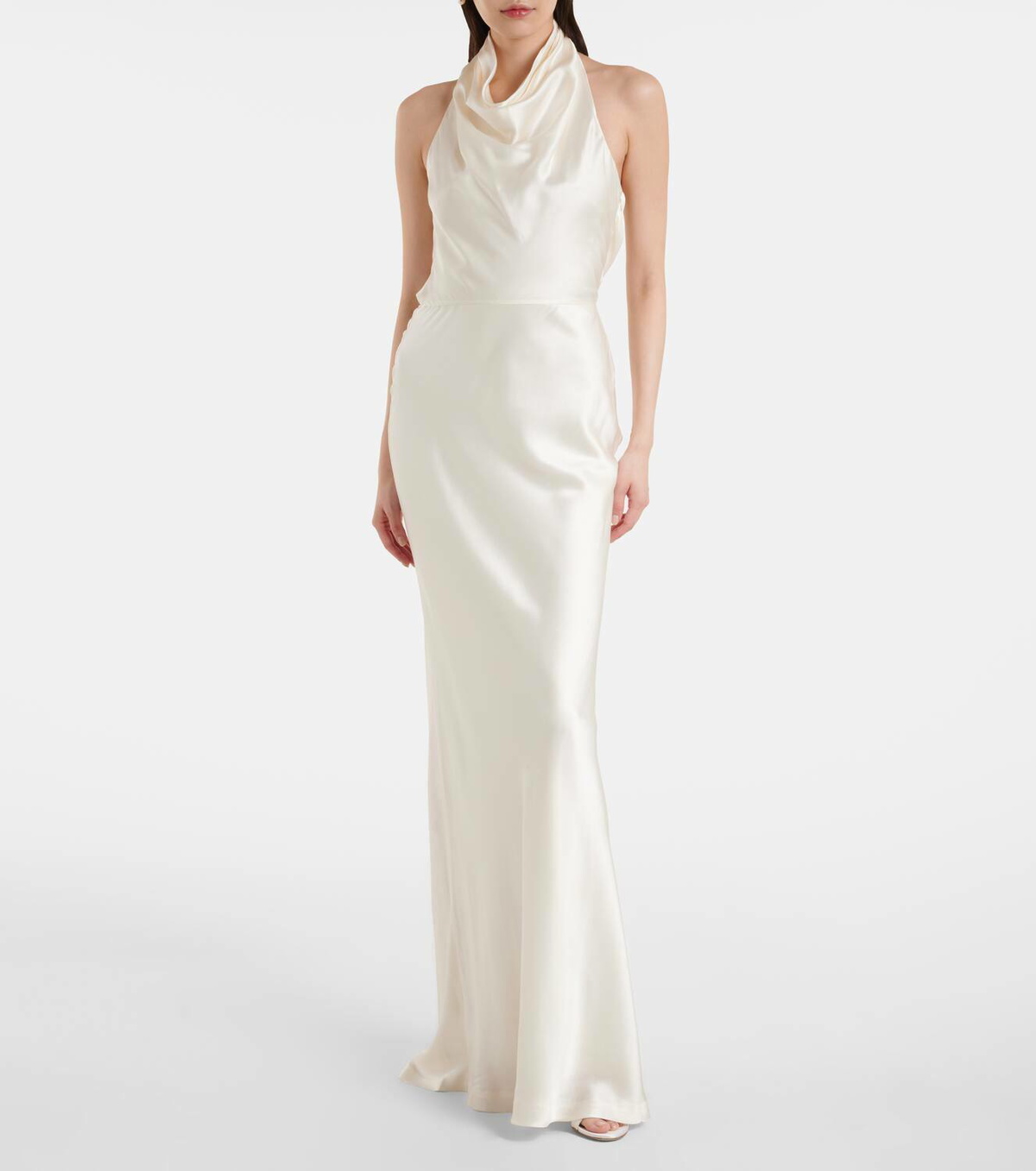 関税込【REBECCA VALLANCE】Bridal Attia halterneck silk gown Rebecca Vallance Bridal Attia halterneck silk gown Rebecca
