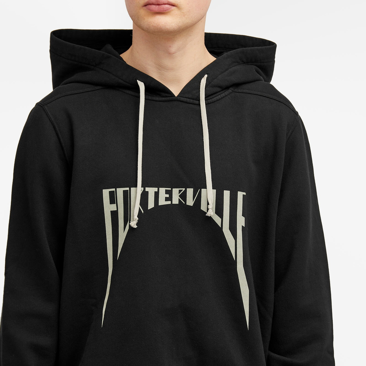Rick Owens DRKSHDW Men's Porterville Popover Hoodie in Black