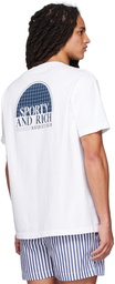 Sporty & Rich White 'Racquet Club' T-Shirt