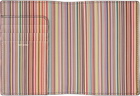 Paul Smith Black 'Signature Stripe' Interior Leather Passport Holder
