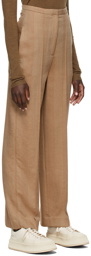 Totême Brown Wide Business Trousers