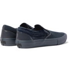 Vans - Engineered Garments Vault LX Calf Hair, Suede and Leather Slip-On Sneakers - Blue