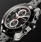 Montblanc - TimeWalker Automatic Chronograph 43mm Stainless Steel, Ceramic and Leather Watch - Black