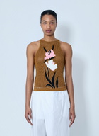 Marni Floral Intarsia Knit Top