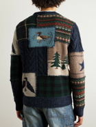 Polo Ralph Lauren - Patchwork Wool and Cashmere-Blend Sweater - Multi