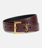 Saint Laurent - Monogram leather belt