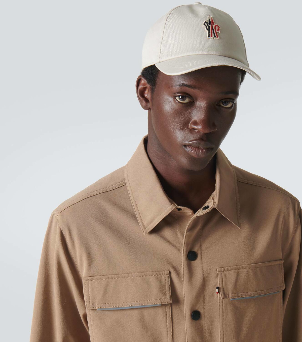Moncler Grenoble Logo cotton gabardine baseball cap
