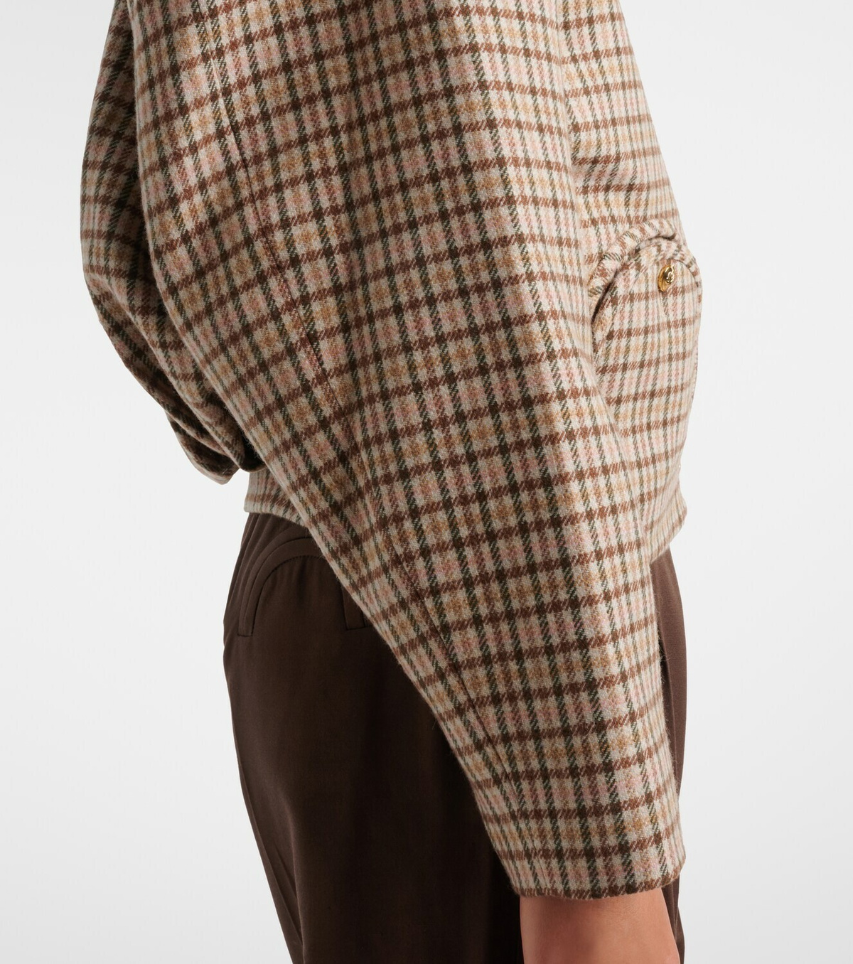 Blazé Milano Altai checked wool and cashmere jacket