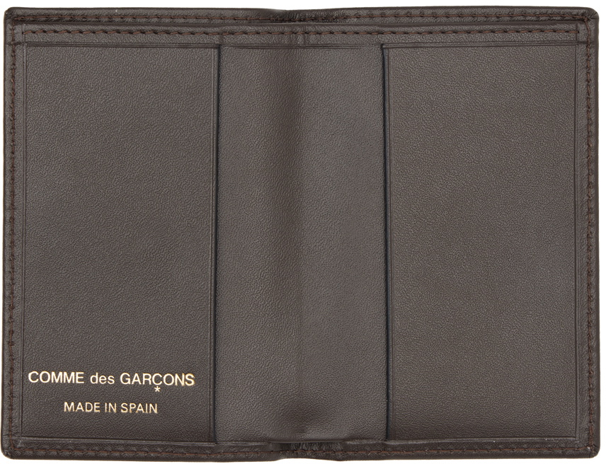 COMME des GARÇONS WALLETS Brown Classic Bifold Card Holder