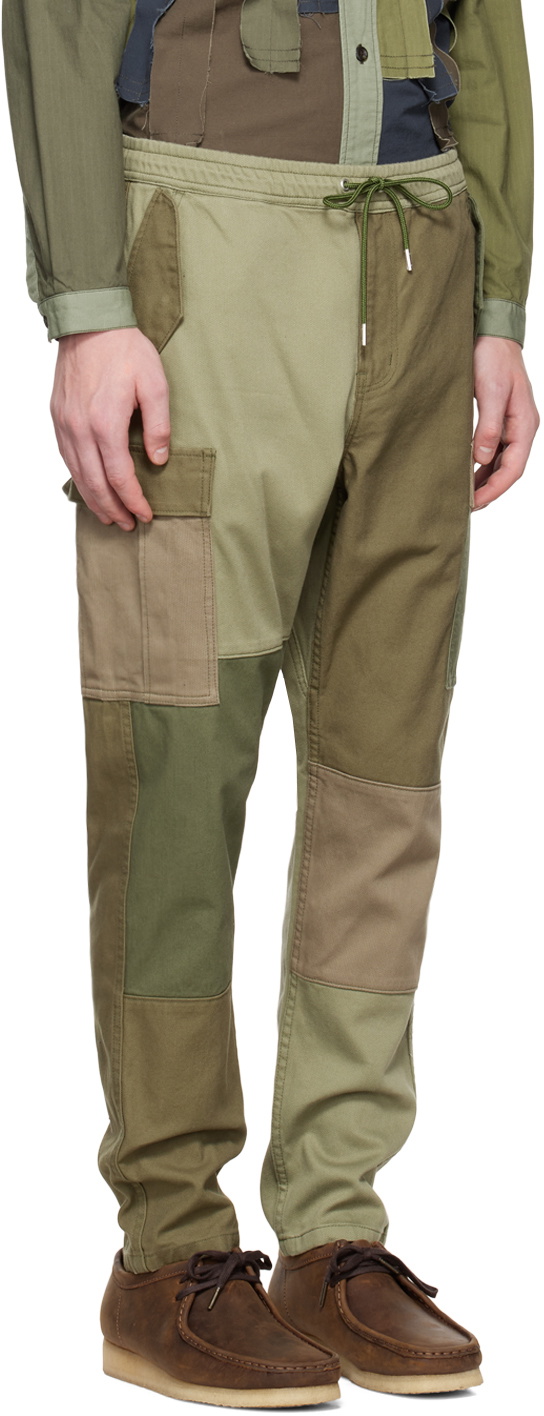 FDMTL Khaki Boro Patchwork Cargo Pants FDMTL