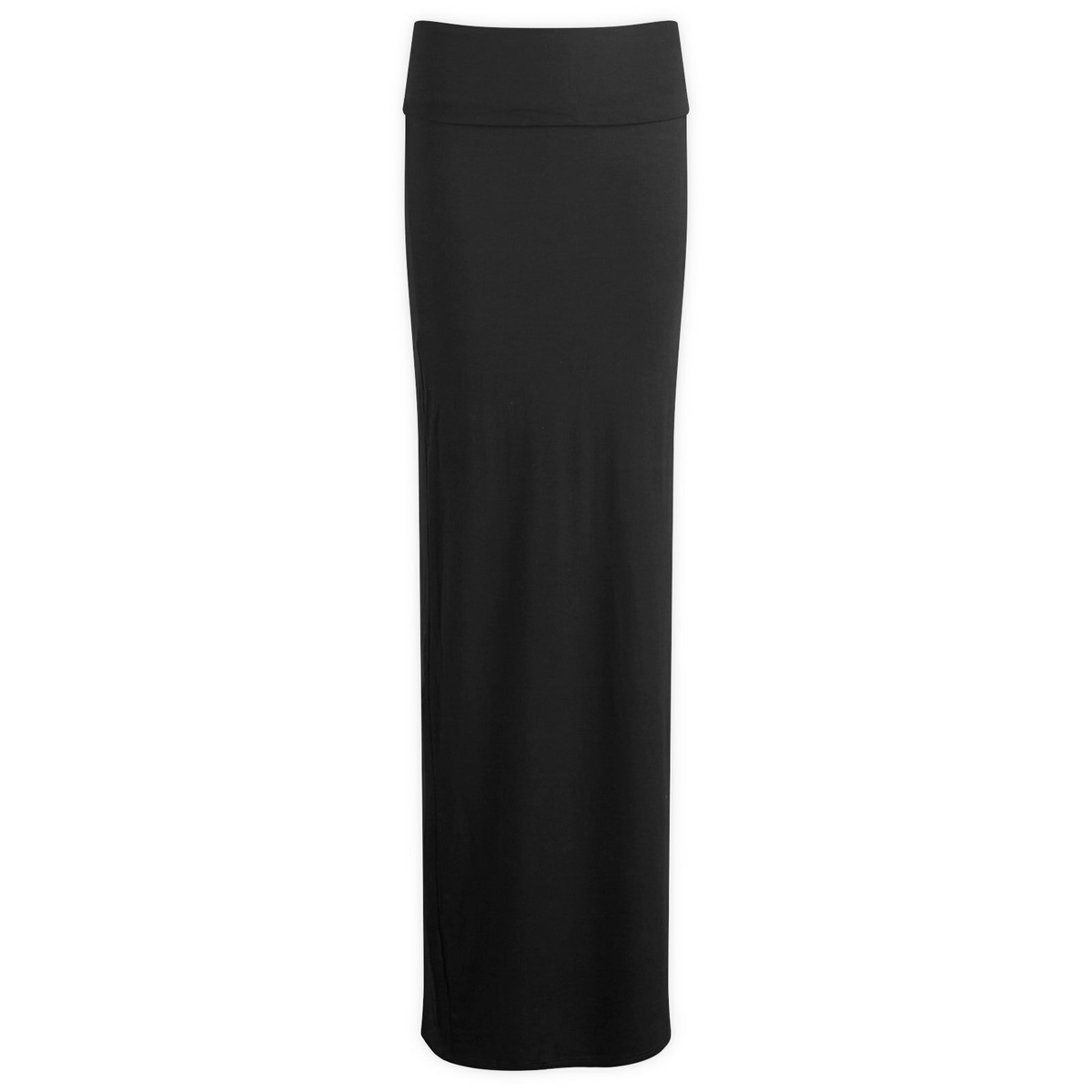Joah Brown Women's Foldover Maxi Skirt in Black