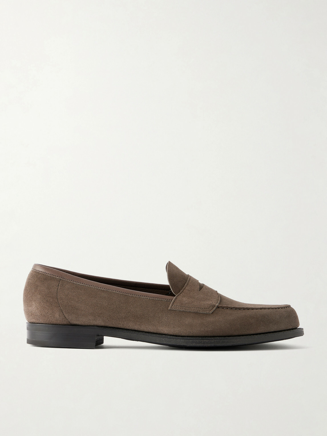 Edward Green - Pimlico Suede Penny Loafers - Brown