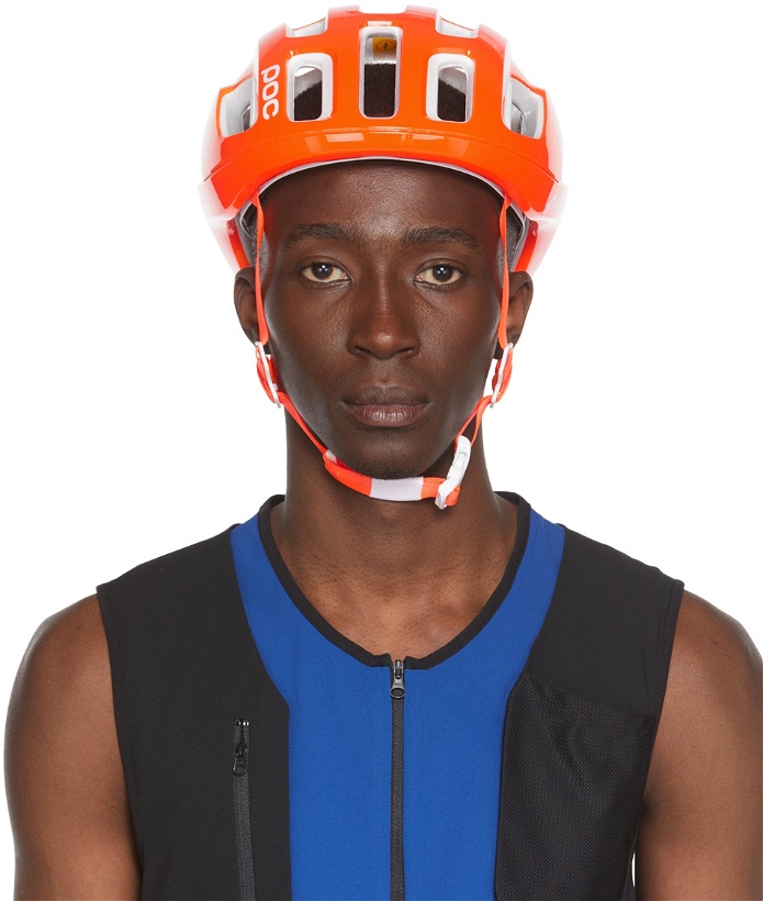 Photo: POC Orange & White Ventral Air Mips Cycling Helmet