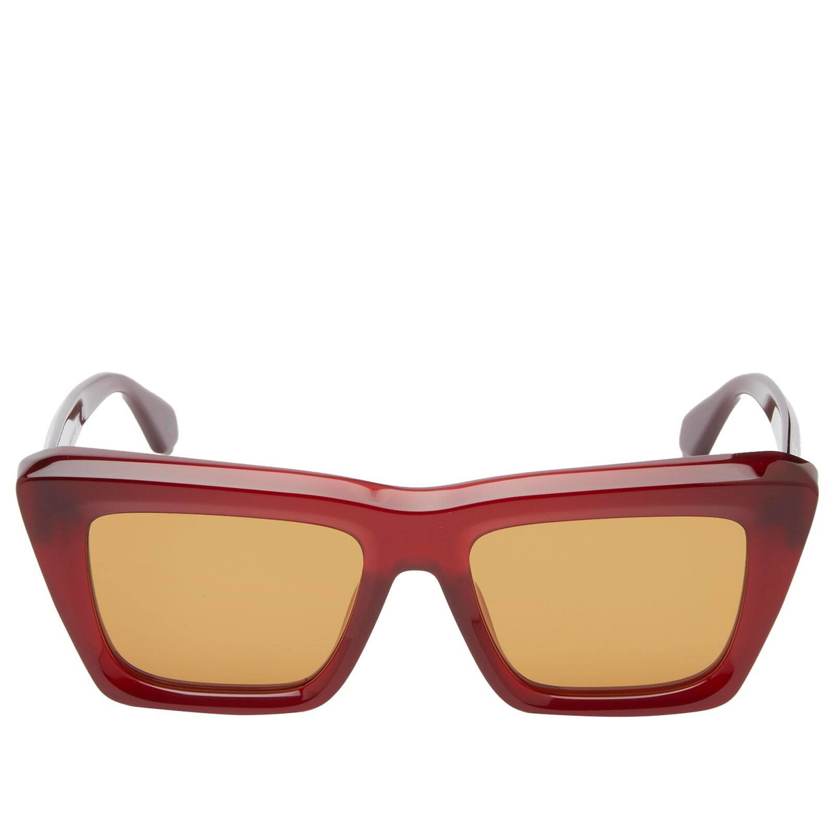 Off-White Sunglasses Women's Off-White Hampton Sunglasses in Burgundy/Camel 