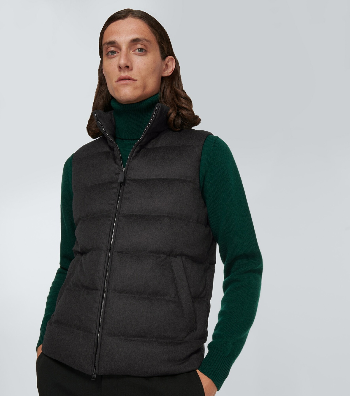 Herno - Silk and cashmere down vest Herno