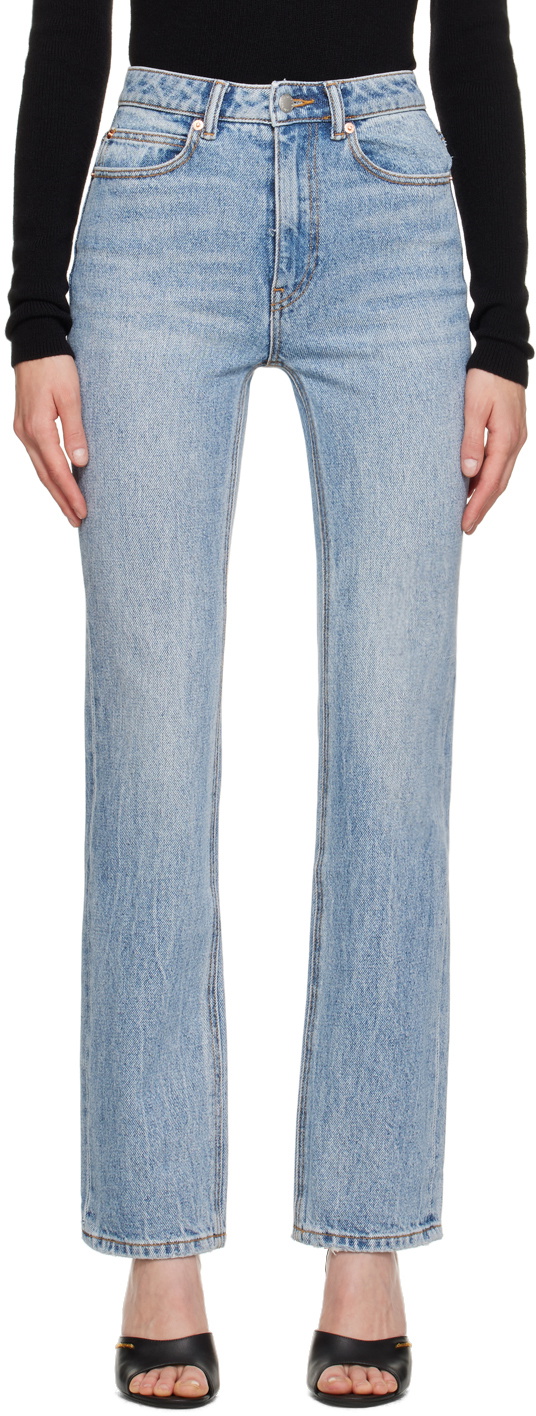 Alexander Wang Blue Stacked Jeans Alexander Wang