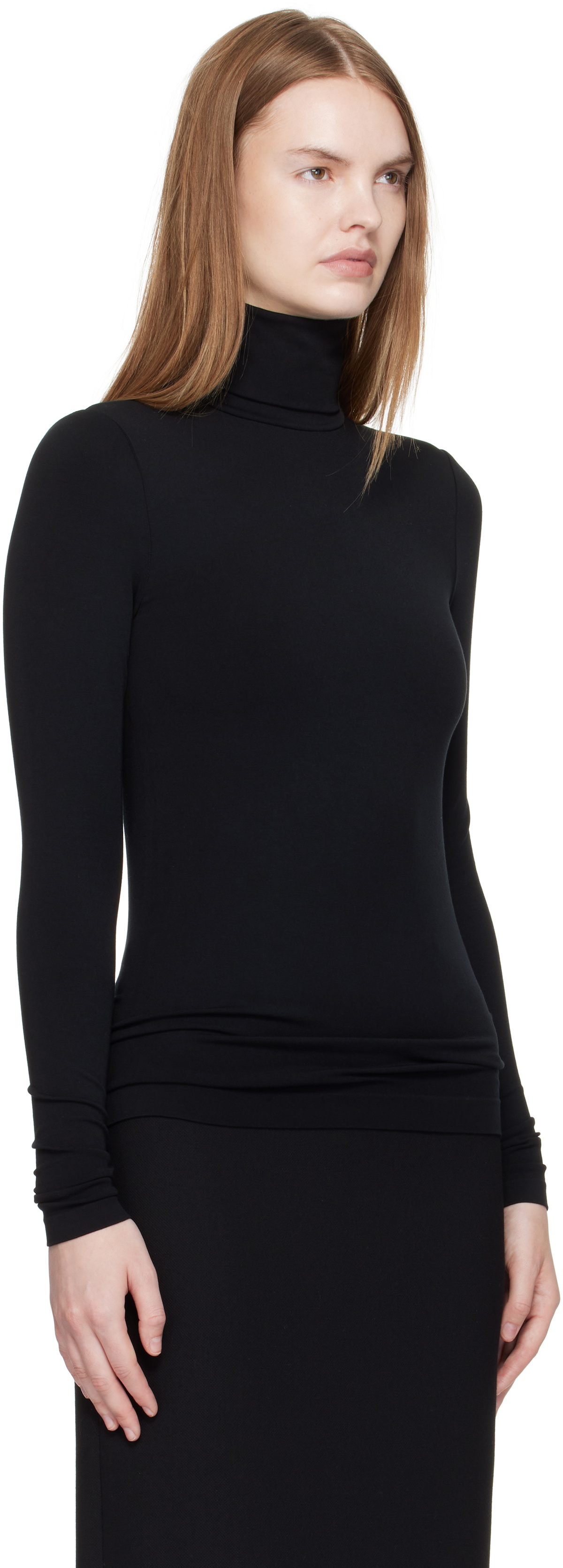 Wolford Black Aurora Turtleneck