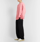 Acne Studios - Forba Logo-Appliquéd Loopback Cotton-Jersey Sweatshirt - Pink