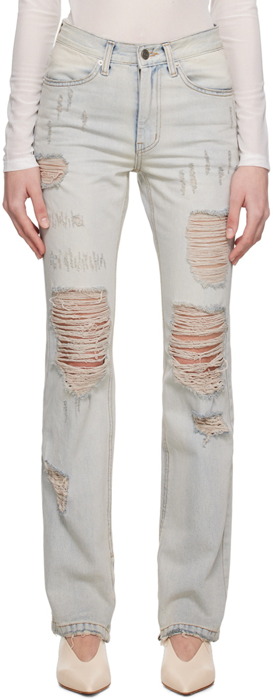 TheOpen Product Blue Distressed Jeans