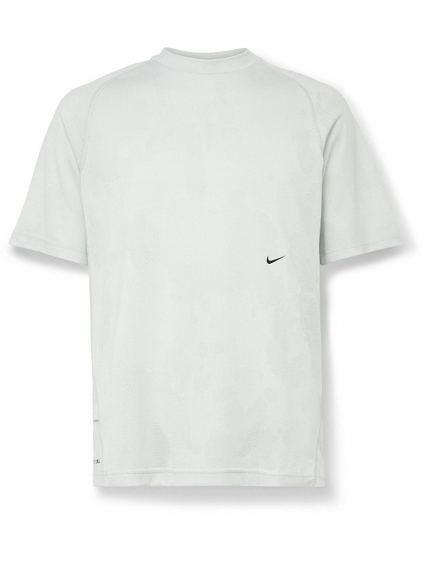 Photo: Nike Training - APS Jacquard-Knit Dri-FIT ADV T-Shirt - Neutrals