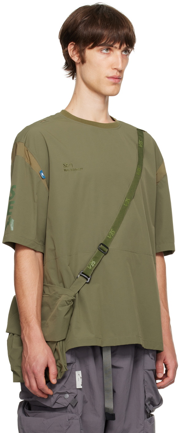 Archival Reinvent Green WIND AND SEA Edition Curve Bag & T-shirt Set