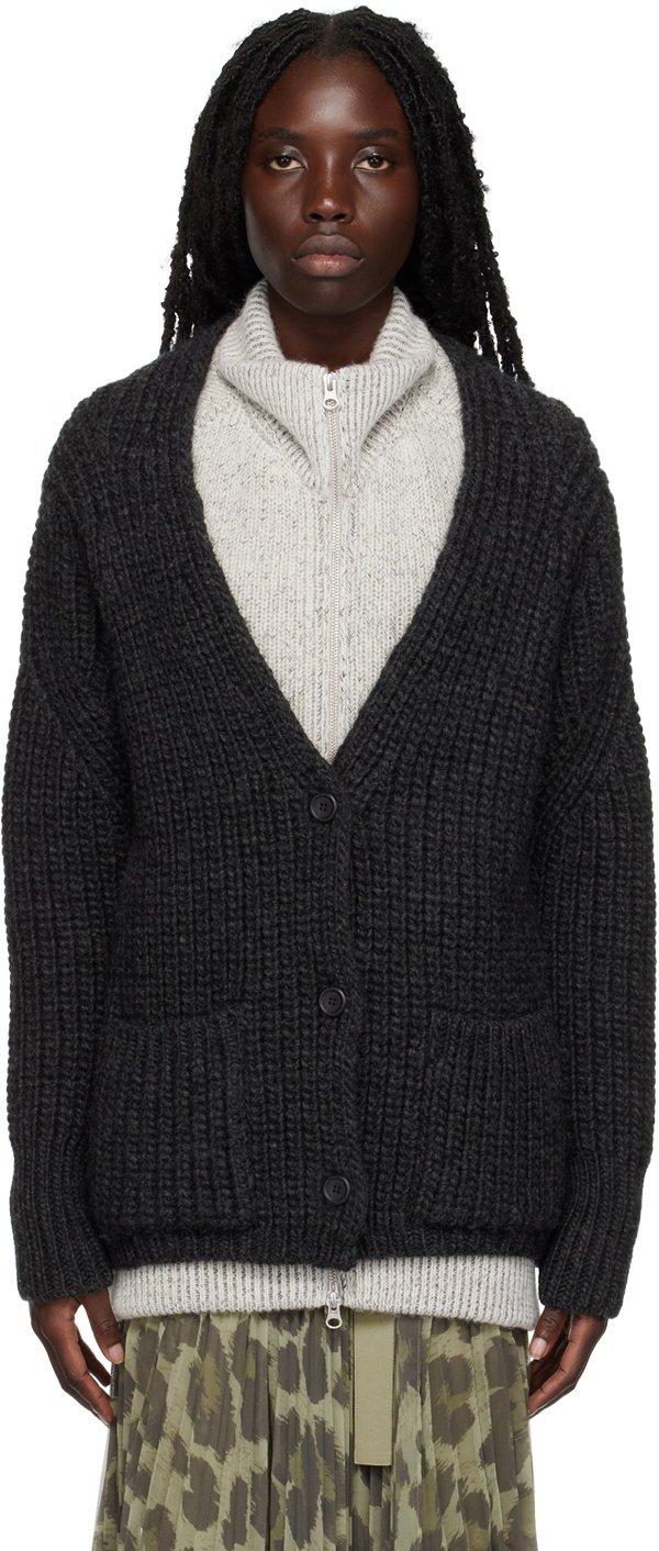 Our Legacy Gray Wave Cardigan Our Legacy
