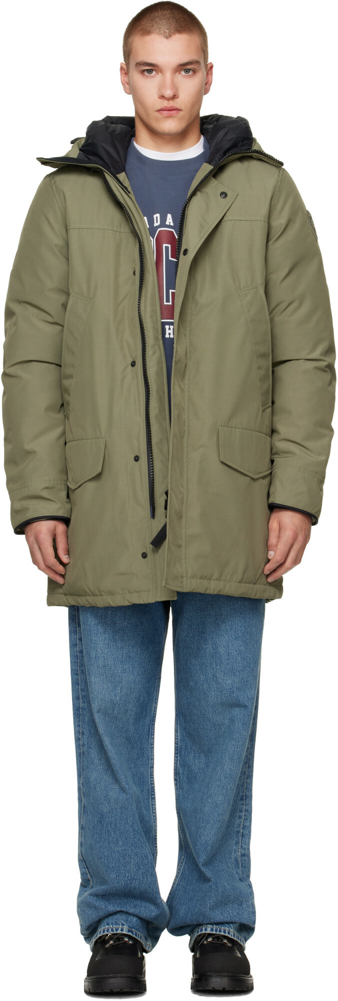 Canada Goose Khaki Tonal Disc Langford Down Parka