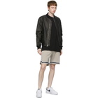 John Elliott Beige Fur Terry Game Shorts