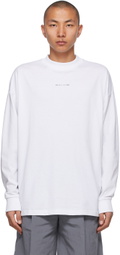 1017 ALYX 9SM White Visual Logo Long Sleeve T-Shirt