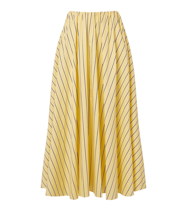 Photo: Staud Milano striped cotton maxi skirt