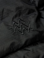 Manresa - Tucks Quilted Padded Nylon-Ripstop Hooded Jacket - Black