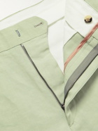 Paul Smith - Straight-Leg Cotton and Linen-Blend Trousers - Green