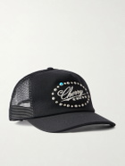 Cherry Los Angeles - 6 Star Logo-Embroidered Studded Canvas and Mesh Baseball Cap