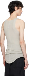 Rick Owens Off-White Ribbed Tank Top