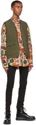 Dsquared2 Green Quilted Puffer Vest