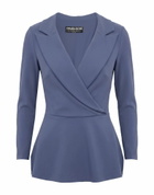 Chiara Boni La Petite Robe Womens Top Slate in Blue